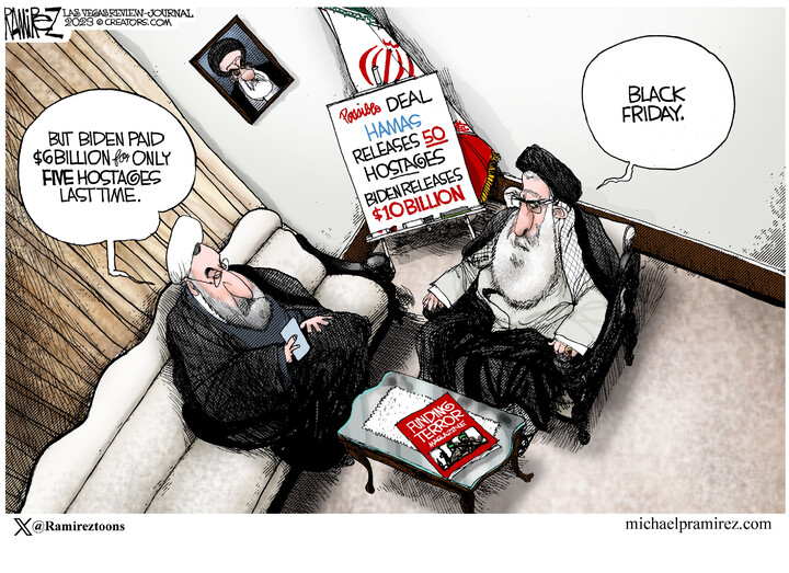 Michael Ramirez for Nov 17, 2023