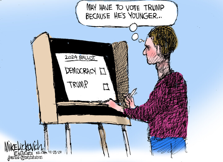 Mike Luckovich for Nov 23, 2023