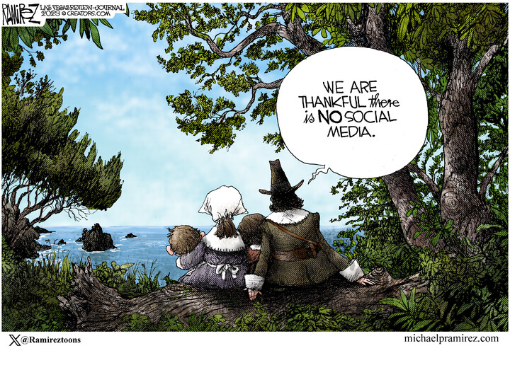 Michael Ramirez for Nov 23, 2023