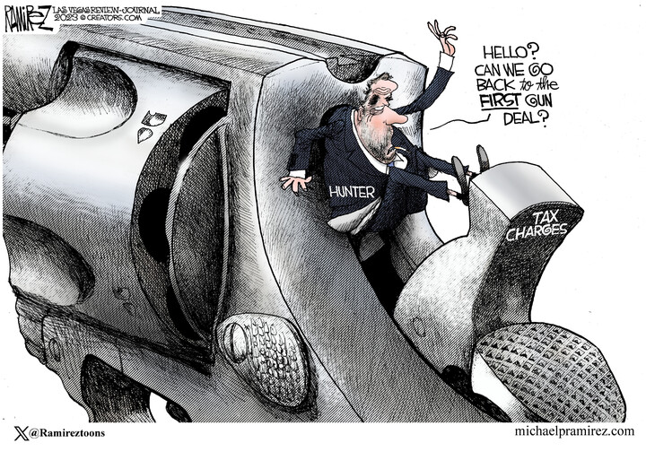 Michael Ramirez for Dec 10, 2023