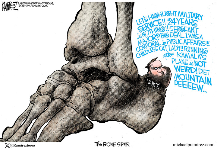 Michael Ramirez for Aug 12, 2024