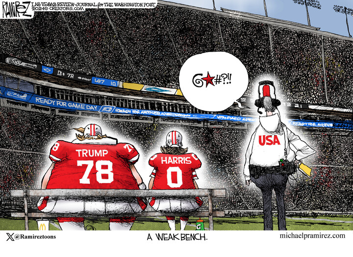 Michael Ramirez for Oct 25, 2024