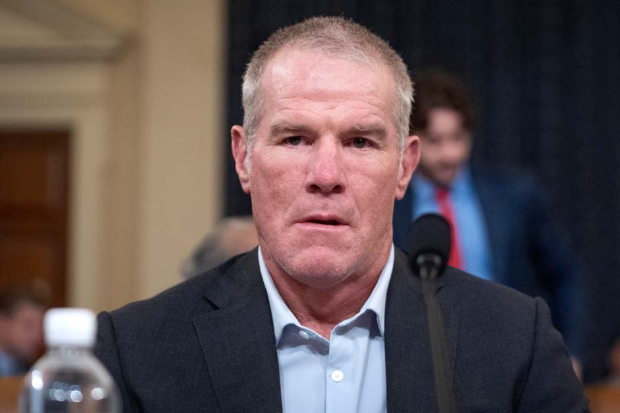 Brett Favre testifying to Congress