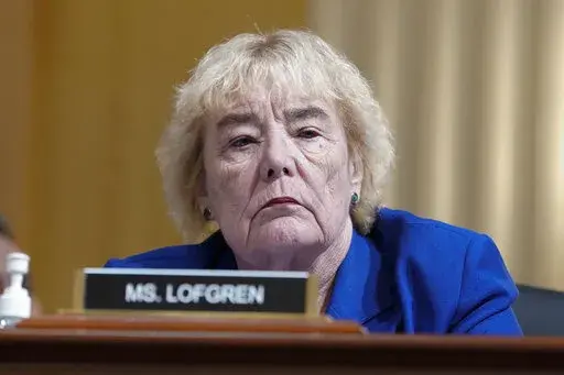 Rep. Zoe Lofgren, D-Calif., listens as the House select committee investigating the Jan. 6 attack on the U.S. Capitol holds a hearing at the Capitol in Washington, July 12, 2022. House Democrats are voting this week on changes to a 19th century law for certifying presidential elections, their strongest legislative response yet to the Jan. 6 Capitol insurrection and former President Donald Trump's efforts to overturn his 2020 election defeat. (AP Photo/Jacquelyn Martin, File)
