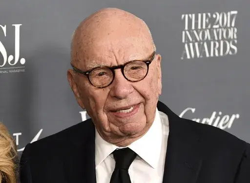 Rupert Murdoch attends the WSJ. Magazine 2017 Innovator Awards at The Museum of Modern Art in New York on Nov. 1, 2017. The media magnate is stepping down as chairman of News Corp. and Fox Corp., the companies that he built into forces over the last 50 years. He will become chairman emeritus of both corporations, the company announced on Thursday. His son, Lachlan, will control both companies. (Photo by Evan Agostini/Invision/AP, File)