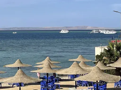 Boats search for survivors after a tourist submarine sank in the popular Egyptian Red Sea destination of Hurghada, Egypt, Thursday, March 27, 2025. (AP Photo)