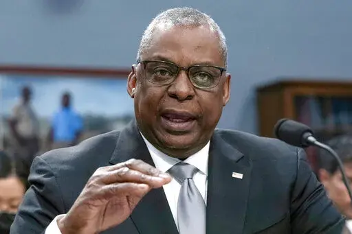 Secretary of Defense Lloyd Austin testifies before the House Committee on Appropriations Subcommittee on Defense on Capitol Hill in Washington, May 11, 2022. After rebuffing U.S. requests for months, Russian Minister of Defense Sergey Shoygu spoke with Austin on May 13. (AP Photo/Jose Luis Magana, File)