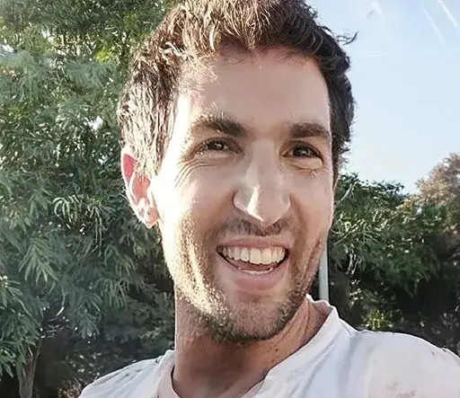 This undated photo provided by the Hostages Family Forum shows Sagui Dekel Chen, who was abducted and brought to Gaza on Oct. 7, 2023. (Hostages Family Forum via AP)