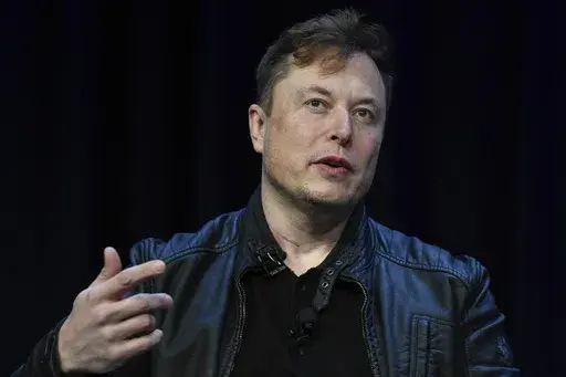 Tesla and SpaceX CEO Elon Musk speaks at the SATELLITE Conference and Exhibition in Washington, March 9, 2020. (AP Photo/Susan Walsh, File)