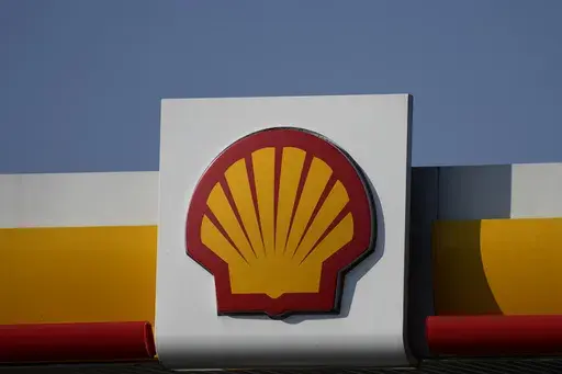 A Shell logo is displayed at a gas station in London, on March 8, 2022. A marketing campaign by oil major Shell was banned by the U.K.'s advertising watchdog Wednesday, June 7, 2023, for implying a big proportion of its business was in low carbon energy even though fossil fuels make up the “vast majority” of its operations. (AP Photo/Frank Augstein, File)