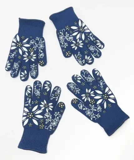 This photo provided by U.S. Consumer Product Safety Commission shows “Temp-tations Oven Gloves” recalled by video and e-commerce retailer QVC, because they fail to provide sufficient heat protection. (U.S. Consumer Product Safety Commission via AP)