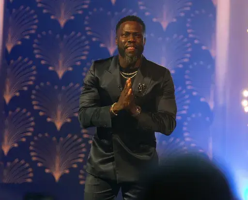 Kevin Hart attends the Kennedy Center for the Performing Arts 25th Annual Mark Twain Prize for American Humor presented to Kevin Hart, Sunday, March 24, 2024, in Washington. (Photo by Owen Sweeney/Invision/AP)
