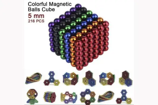 This image provided by the U.S. Consumer Product Safety Commission shows a Relax 5mm Science Kit. On Friday, Dec. 29, 2023, the agency recalled the toys, sold at Walmart.com, which contain powerful magnetic balls that could pose a hazard to children if swallowed and exceed federal standards for their magnetic strength. (U.S. Consumer Product Safety Commission via AP)