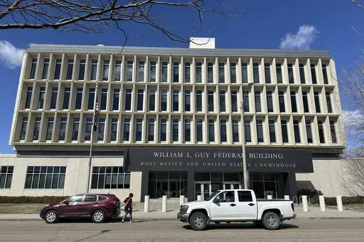 The William L. Guy Federal Building is seen in Bismarck, N.D., April 2, 2024. (AP Photo/Jack Dura, File)