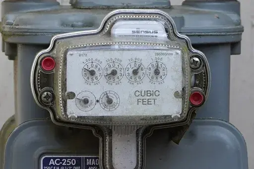 A gas meters keep tabs on usage at this Jackson, Miss., residence, Feb. 22, 2022. With energy prices rising and summer heat looming, it’s a good time to make sure your home is running as efficiently as possible. (AP Photo/Rogelio V. Solis, File)