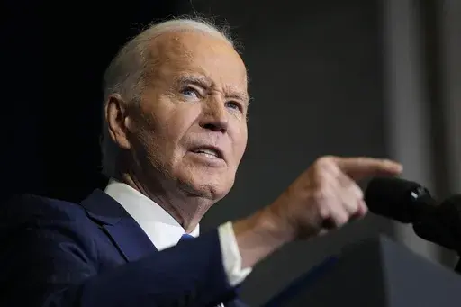 President Joe Biden speaks at the 2024 White House Tribal Nations Summit at the Department of the Interior in Washington, on Dec. 9, 2024. (AP Photo/Susan Walsh, File)