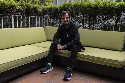 Ringo Starr poses for a portrait in West Hollywood, Calif., Thursday, Oct. 17, 2024. (AP Photo/Jae C. Hong)