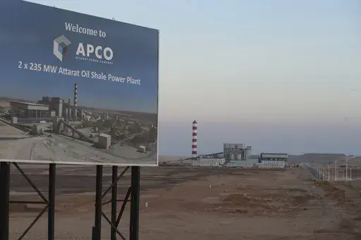 Attarat power plant is seen Wednesday, June 7, 2023, some 100 kilometers (60 miles) south of Amman, Jordan. The $2.1 billion Attarat power plant that began officially operating on May 26 has fueled tensions between Beijing and the resource-poor kingdom and set off an international legal battle. (AP Photo/Raad Adayleh)