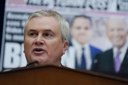 House Oversight and Accountability Committee Chairman James Comer, R-Ky., speaks during a House Committee on Oversight and Accountability hearing on Capitol Hill, Feb. 8, 2023, in Washington. Facing growing pressure to show progress in their investigations, House Republicans this week plan to detail what they say are concerning new findings about President Joe Biden's family and their finances. (AP Photo/Carolyn Kaster, File)